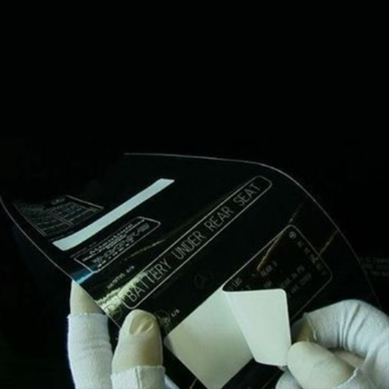 Sort ikke-frakturerende blank lasergraveringsfilm