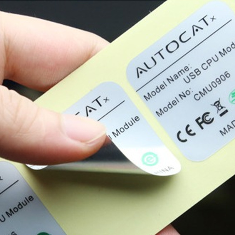 TLSMB 50#(W)A hvid tyk base UL klæbende farveskiftende mat sølv PET film